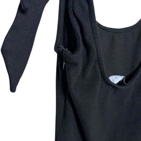 Petal & Pup One Piece Women's 2 Black Tie Sleeveless Tie Ribbed Solid - Picture 6 of 9